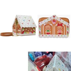 Stitch Shoppe Minnie Mouse Gingerbread House Crossbody Bag & Wallet
